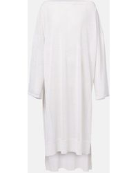 Alaïa - Linen And Silk Kaftan - Lyst