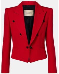 Valentino - Virgin Wool Blazer - Lyst