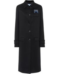 Prada Neoprene Coat - Black
