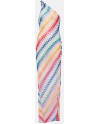 Missoni - Long Dress With Zigzag Pattern - Lyst