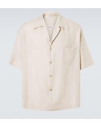 Kiton - Linen Bowling Shirt - Lyst