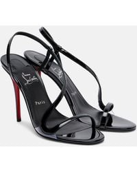Christian Louboutin - Rosa Z 80 Patent-Pvc Heeled Sandals - Lyst