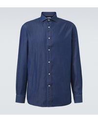 Brunello Cucinelli - Denim Shirt - Lyst