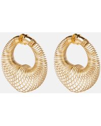 Alaïa - Spiral Hoop Earrings - Lyst