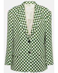 Dries Van Noten - Checked Single-Breasted Blazer - Lyst