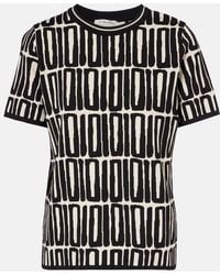 Max Mara - Max Mara Ramo Printed Cotton Top - Lyst