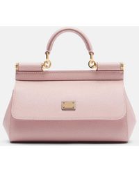 Dolce & Gabbana - Sicily Small Leather Top-Handle Bag - Lyst