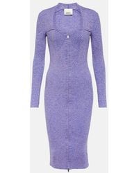 Isabel Marant - Zael Wool-Blend Midi Dress - Lyst