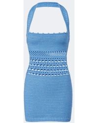 retroféte - Ronni Cotton-Blend Crochet Minidress - Lyst