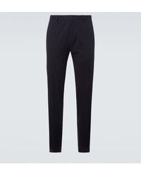 ZEGNA - Cotton-Blend Straight Pants - Lyst