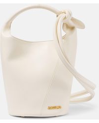 Jacquemus - Le Petit Tourni Mini Leather Bucket Bag - Lyst