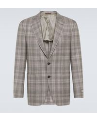 Canali - Kei Checked Wool Blazer - Lyst