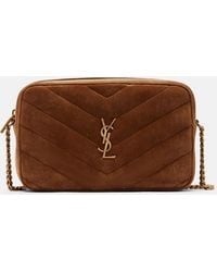 Saint Laurent - Loulou Medium Suede Camera Bag - Lyst