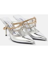 Jimmy Choo - X Jean Paul Gaultier Embellished Leather Slingback Pumps - Lyst