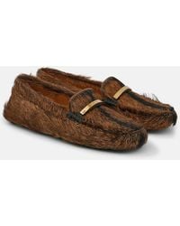 Tod's - Gommino Calf Hair Loafers - Lyst