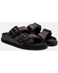 Birkenstock - Arizona Leather Slides - Lyst