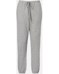 The Row - Teo Cashmere And Cotton Sweatpants - Lyst