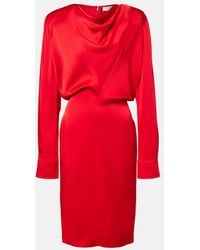 Stella McCartney - Midi Dress With Ring Neckline And Long Sleeves - Lyst