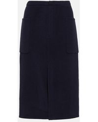 Vince - High-Rise Wool-Blend Pencil Skirt - Lyst