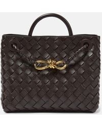 Bottega Veneta - Andiamo Small Leather Tote Bag - Lyst