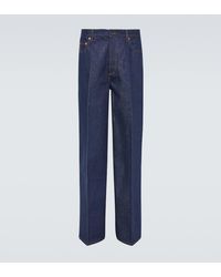 Valentino - Mid-Rise Wide-Leg Jeans - Lyst