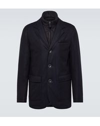 Herno - Blazer de lana y cachemir con forro - Lyst