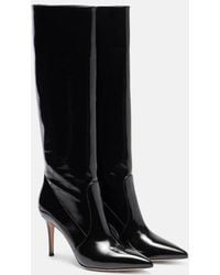 Gianvito Rossi - Hansen Leather Knee-High Boots - Lyst