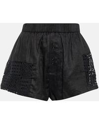 Sir. The Label - Rayure Patchwork Cotton Shorts - Lyst