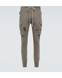 Rick Owens - Mastodon Cotton Jersey Cargo Pants - Lyst