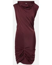 Magda Butrym - Hooded Draped Minidress - Lyst