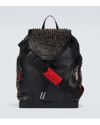 Christian Louboutin Leather Explorafunk Keyring Backpack in Red 