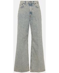 Acne Studios - Jeans A Gamba Larga Monogram A Vita Alta - Lyst
