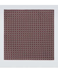 Agnona - Printed Silk Twill Scarf - Lyst