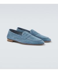 Frescobol Carioca - Leme Suede Penny Loafers - Lyst