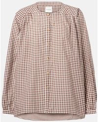 Posse - Mira Gingham Cotton Shirt - Lyst