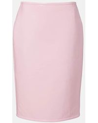 Gucci - Patent Leather Pencil Skirt - Lyst