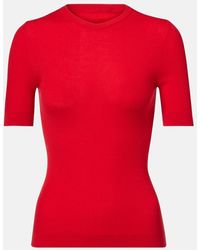 KHAITE - Celina Ribbed-Knit Wool-Blend Top - Lyst