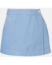 Veronica Beard - Phineas Denim Skort - Lyst
