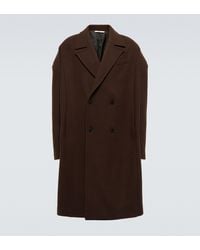 Valentino Mantel aus einem Wollgemisch - Braun