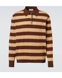 Miu Miu - Polo Raye En Coton - Lyst