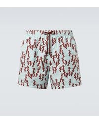 ZEGNA - Printed Swim Trunks - Lyst