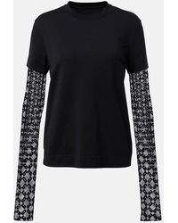 Givenchy - Top Monogram 72 Glitter Aus Baumwolle - Lyst