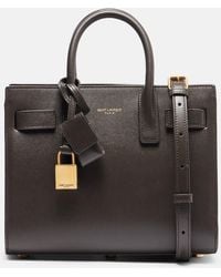Saint Laurent - Sac De Jour Nano Leather Tote Bag - Lyst