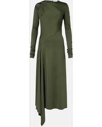 Victoria Beckham - Asymmetric Midi Dress - Lyst