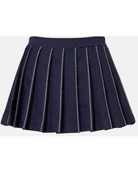 Tory Burch - Embroidered Pleated Tennis Skirt - Lyst