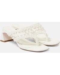 Jonathan Simkhai - Alia Woven Leather Platform Thong Sandals - Lyst