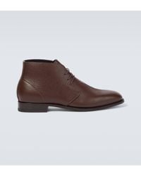 Manolo Blahnik - Berwick Leather Desert Boots - Lyst
