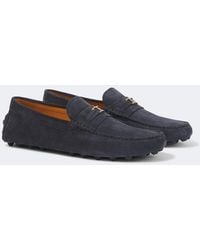 Tod's - Gommino Suede Driving Shoes - Lyst