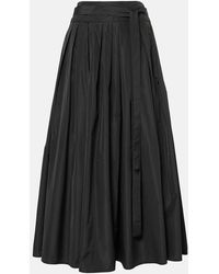 Max Mara - Gea Pleated Taffeta Maxi Skirt - Lyst