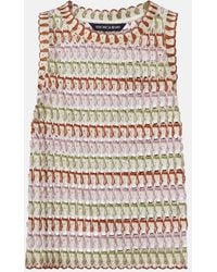 Veronica Beard - Rhett Crochet Tank Top - Lyst